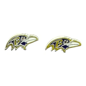 Baltimore Ravens Logo Post-Stud Earrings - Picture 1 of 1