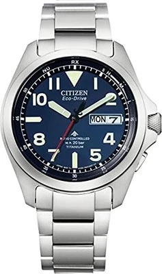 Reloj Pulsera CITIZEN Promaster Radiocontrolado Solar AT6080-53L Hombre Plateado Azul Foto 1 de 4