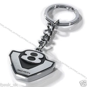 Genuine Scania Truck Chunky Classic V8 Logo Enamel Metal Keyring BNIB New Gift - Picture 1 of 2