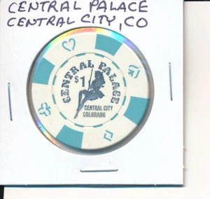 CENTRAL CITY COLORADO CASINO CHIP - CENTRAL PALACE CASINO $1 - Bild 1 von 2