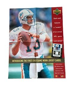1996 Upper Deck NFL Football Dan Marino Advertisement 17 X 22 Poster - Bild 1 von 4