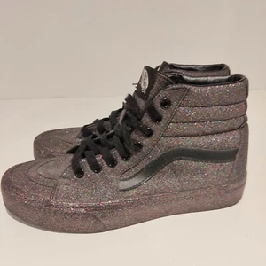 Vans Sk8-Hi Rainbow Glitzer schwarz/schwarz klassische Hi Top Turnschuhe - Größe 6UK - Bild 1 von 8