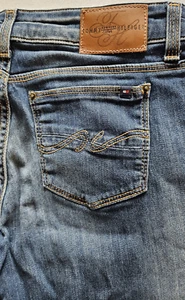 Pantalones de mezclilla para mujer Tommy Hilfiger tiro bajo pierna recta 26x32 - Imagen 1 de 12