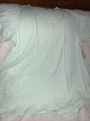 Lularore Perfect T Tunic Green Mint Unicorn Full Shirt 3XL 24/26 28 Cotton New - Image 1 of 4