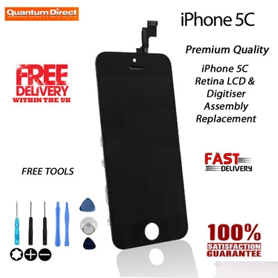 iPhone 5C Replacement Retina LCD Display & Digitiser Glass Touch Screen - Image 1 of 3