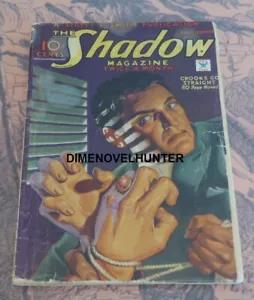THE SHADOW MARCH 01 1935 "CROOKS GO STRAIGHT" MAXWELL GRANT PULP SIEHE VIDEO - Bild 1 von 1