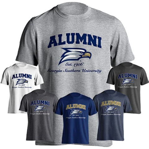 Georgia Southern University GSU Eagles Alumni Logo Short Sleeve T-Shirt Cover