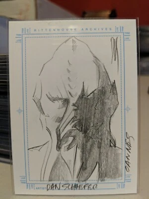 Stargate SG-1 Season 5 Sketch Card of Oannes By Dan Schaefer SketchaFEX 2003 NM  - Image 1 of 2