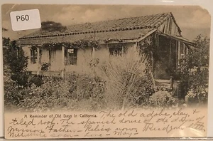 Vtg M. Rieder No. 2208 A reminder of Old Days in California Postcard B&W 1905 - Picture 1 of 4