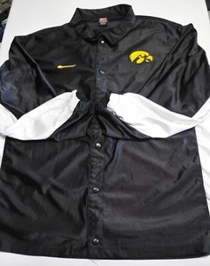 Vintage Iowa Hawkeyes Nike Brand Satin Like XL Jacket - Foto 1 di 8