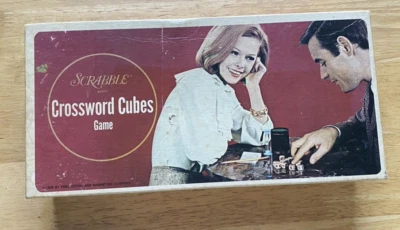 Vintage Scrabble Crossword Cubes Game 1968 Selchow & Righter - Image 1 of 3