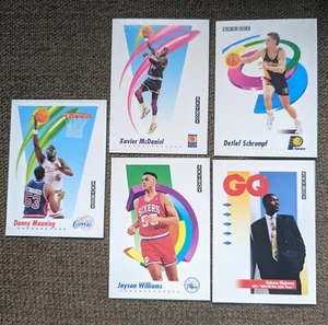1991-92 SkyBox Lot mit GQ Hakeem Olajuwon, Xavier, Detlef, 5 Basketball Karten - Bild 1 von 4