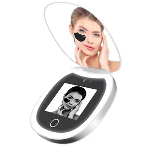 Espejo UV de viaje plegable de 3,5 pulgadas protector solar facial portátil espejo de maquillaje LED - Imagen 1 de 11