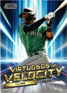 2023 Stadium Club #VV-6 Julio Rodríguez Virtuosos of Velocity Red - Picture 1 of 2