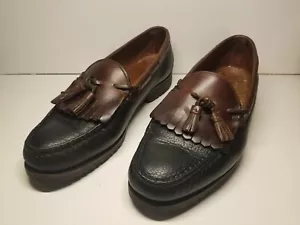 Allen Edmonds Herren Nashua Braun Schwarz Kiltie Quaste Leder Halbschuhe Schuhe 10,5 D - Bild 1 von 9