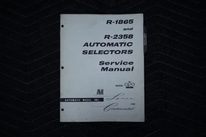 Automatic Music, Inc. (AMI) R-1865 and R-2358 Service Manual - Picture 1 of 4