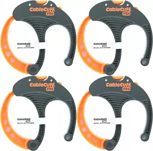 Kabelmanschette PRO (4er Pack: 4x groß 3 Zoll Durchmesser) verstellbar, wiederverwendbar, Kabel - Bild 1 von 11