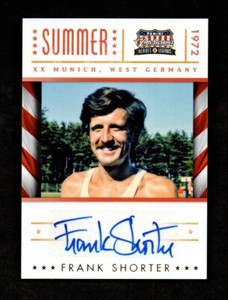 2012 Americana Heroes and Legends Olympic Autograph #13 Frank Shorter 33/99 HOF