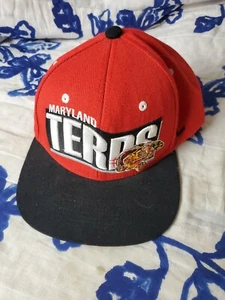 UMD Maryland Terps Hat adjustable snapback red white Blk Graphic Zephyr Z - Picture 1 of 4