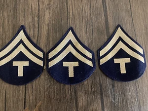 Lot of 3 US Army Technician T Chevron Patch - Picture 1 of 5