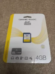 Dane-Elec 4 GB SD HC Class 4 Speed Memory Card NIP - Picture 1 of 2