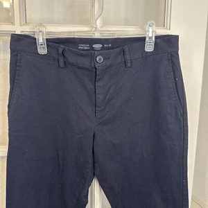 Marineblaue Damenhose 32 x 31 gerades Bein flache Vorderseite Chinohose - Bild 1 von 9