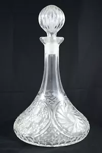 Decanter vino liquore nave American Rich Cut - Grande - Foto 1 di 9