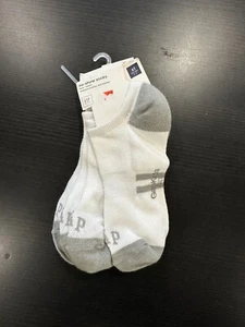 Calcetines Gap Kids No-Show blancos y grises 3 pares XL se adapta a tallas de zapato 5-6 NUEVO - Imagen 1 de 2