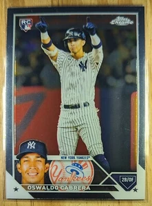 2023 Oswaldo Cabrera RC Topps Chrome Rookie Card #63 MLB New York Yankees - Picture 1 of 2
