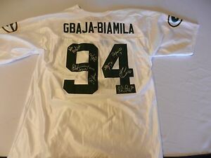 Green Bay Packers Autographed #94 Jersey, Gbaja-Biamila, Favre, Driver & 5 more