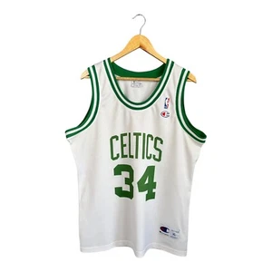 Vintage CHAMPION Celtics Boston #34 Pierce NBA Jersey Shirt - Picture 1 of 14