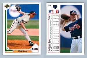Mark Grant - Braves #301 Upper Deck 1991 Baseball Trading Card