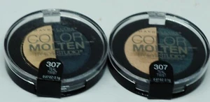 2 Maybelline Color Molten By Eyestudio Eye Shadow Duo TEAL TWIST #307 Sealed - Picture 1 of 1