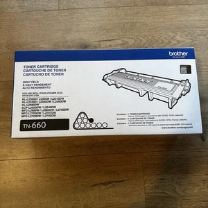 Brother TN-660 TN660 Genuine High Yield Black Toner Cartridge - Photo 1/1