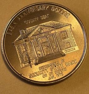 Bacino, Wyoming - 1896 • 1971 - Anniversario Diamante - Dollaro Anniversario Bacino - Foto 1 di 2