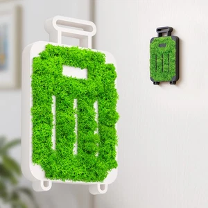 MOOSWERK Türschild Koffer Gepäck Piktogramm Schild Islandmoos Handgemacht - Picture 1 of 13