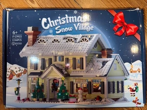 1156 PCS Griswald House Christmas Village  Building Block with LED Light Brick - Picture 1 of 4
