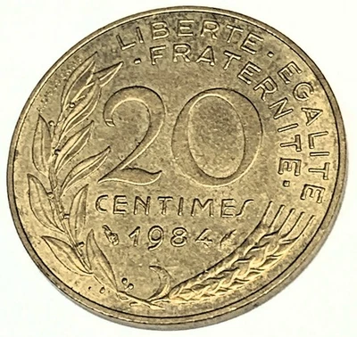 # C9301    FRANCE   20  CENTIMES   COIN,    1984 - Image 1 of 2