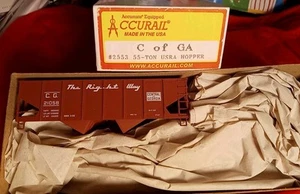 Central Georgia Railroad 55 Tonnen USRA Hopper 2553 Accurail Bausatz CG 21058 Right Way - Bild 1 von 5
