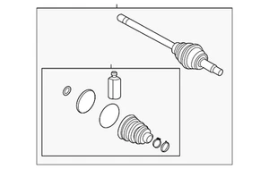 Genuine Hyundai Cv Joint Kit 495R3-K2040 - Picture 1 of 2