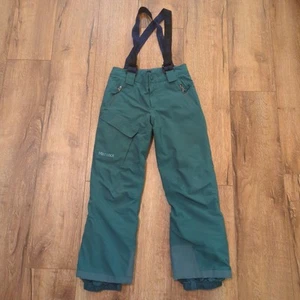 Marmot Edge Insulated Youth Large Ski Pant Bib Suspenders Turquoise Snowboard - Picture 1 of 9