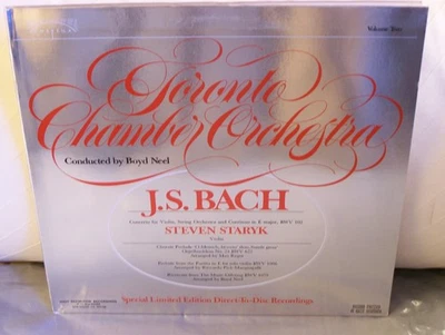Bach Violin Con E-Major Orch Works Toronto Chamber Orch v.2 Direct-to-Disc RARE! - Image 1 of 4