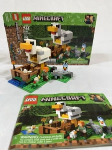 Lego Minecraft The Chicken Coop Used With Box And Instructions - Picture 1 of 8