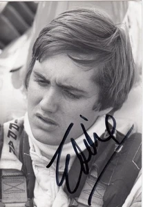 SIGNIERTES EDDIE CHEEVER ORIGINAL ZEIT FOTO FOTO AUTOGRAMM PORTRAIT F1 GP - Bild 1 von 2