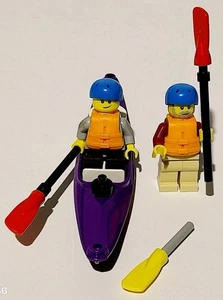KONVOLUT LEGO MÄNNLICH KAJAK / KANU KAJAK PADDEL BOOT HELM - Bild 1 von 4