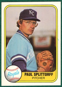 Paul Splittorff - 1981 Fleer #30 - Kansas City Royals Baseballkarte - Bild 1 von 2