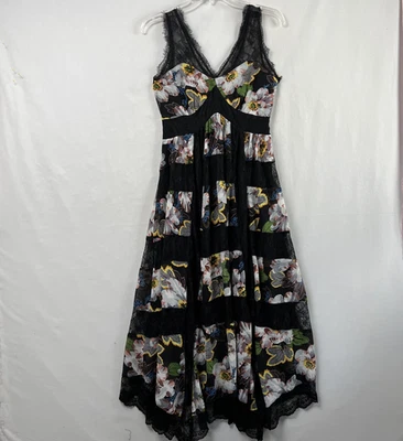 by Anthropologie Kasondra Dress Size 2 Petite Floral Boho Whimsygoth Lace - Image 1 of 4