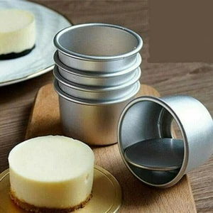 DIY Backwerkzeug 2 Mini Kuchenform mit abnehmbarem Boden Pudding Backformen - Bild 1 von 12