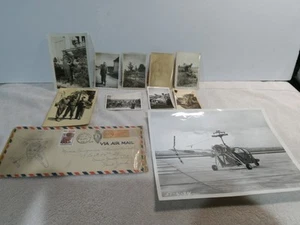 10 Antique War Pictures And One Mail Envelope - Picture 1 of 15