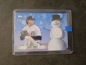 2021 TOPPS WALMART HOLIDAY MEAGA CASEY MIZE RELIC RC DETROIT TIGERS  - Picture 1 of 2